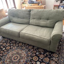 Comfy Sage Green Couch