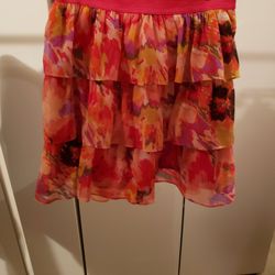 Gap Kids Pink with floral print Stretch Skirt 