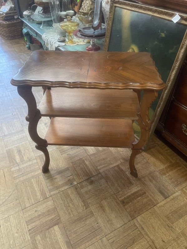 Antique French Side Table Plant Stand 
