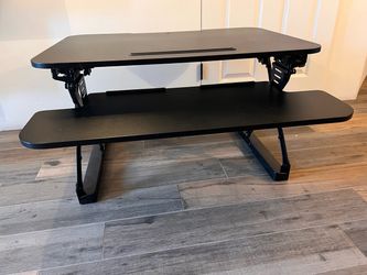 Sit/Stand Desktop Riser - Medium, Black