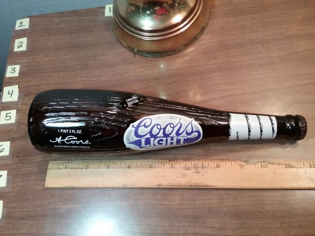 Coors Light Baseball Bat Collectible Bottle, Vintage