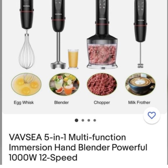 Vavsea 5-1 Hand Blender Multi Functional Hand Blender for Sale in Moreno  Valley, CA - OfferUp