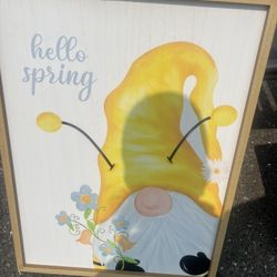 Reversible spring  canvas picture