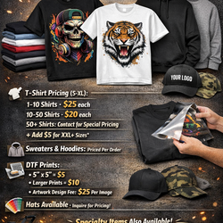 Dtf and Tshirt printing