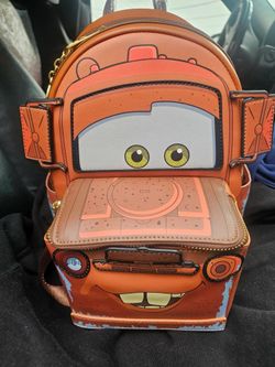 Loungefly Disney Pixar Cars Figural Mater Glow-in-the-Dark Backpack