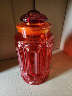 Vintage  LE Smith Moon/stars Canister