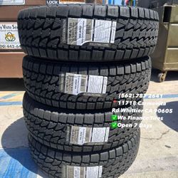 235/75R15 LT Gritmaster A/T New Set of Tires Installed and Balanced Set de Llantas Nuevas Instaladas y Balanceadas