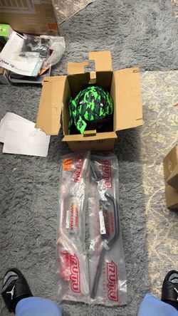 Dirt Bike Helmet and Handlebars Bundle