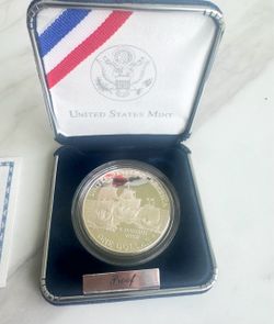 2007-P Jamestown 400th Anniversary Proof Silver Dollar - US Mint Box & COA