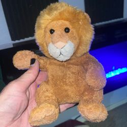 Soft Lion Beanie Plush Toy 8” Vintage