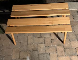 LikeNEW IKEA YPPERLIG Bench Stool Light Solid Wood Scandinavian Style Minimalist Only 1 left