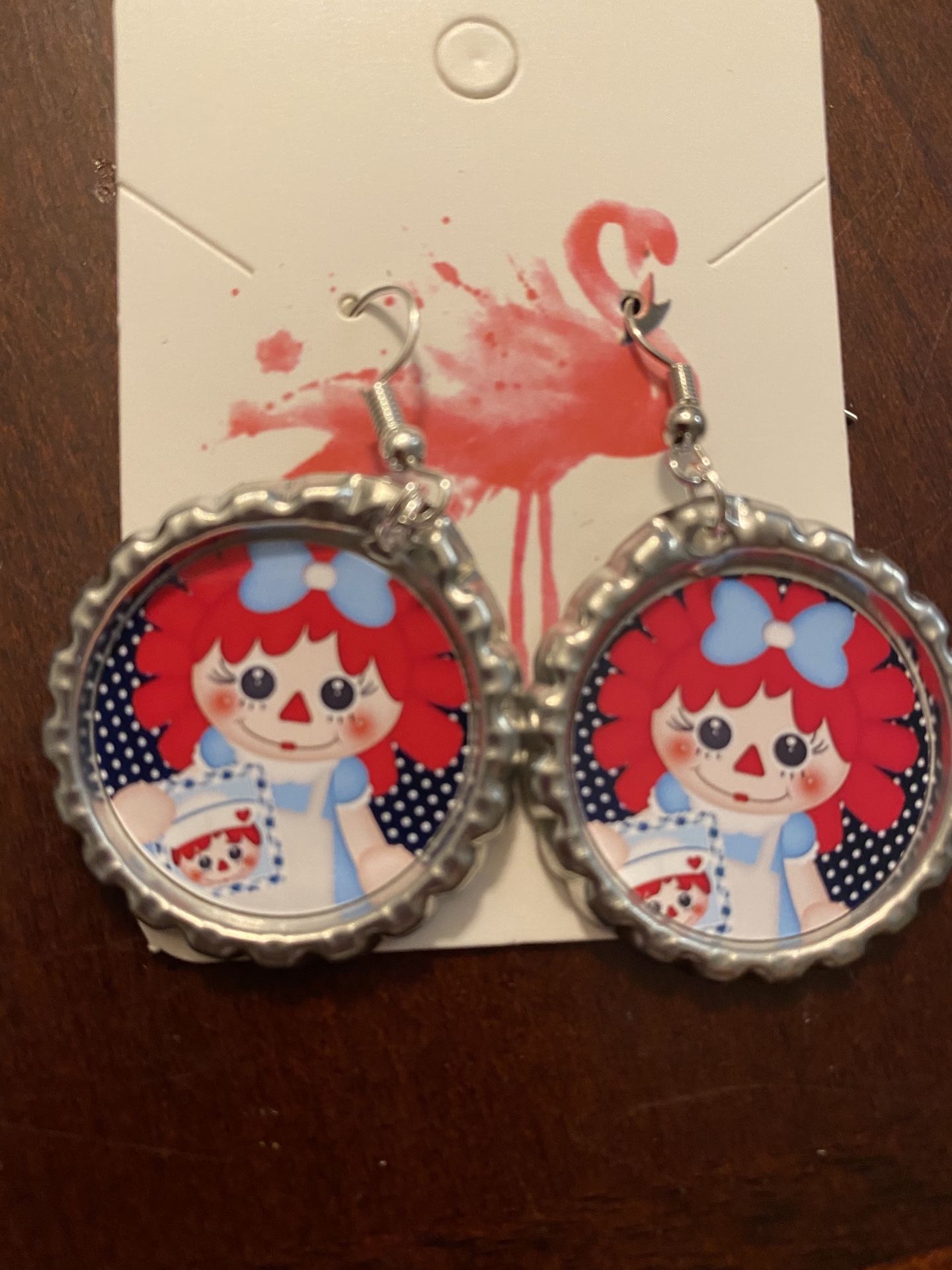 Raggedy Ann and Andy earrings