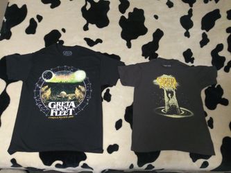 (2) Greta Van Fleet shirts
