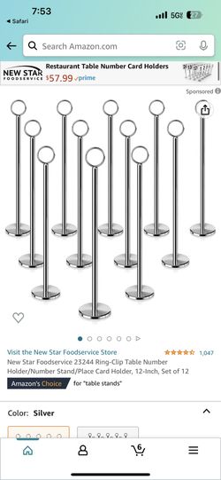 Ring clip Table Holder/place Card Holder /stainless Steel