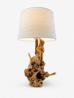 Vintage Farmhouse Live Edge Burl Wood Table Lamp, c.1960’s
- Delivery Available