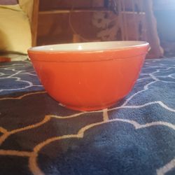 Vintage Red Mixing Bowl  Pyrex