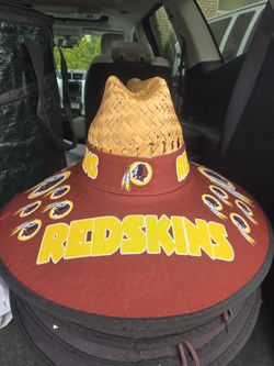 Washington Red Skins Straw Hat Sombrero Cap Beach Festival Pool Summer Sports tools Lawn Party Gorra