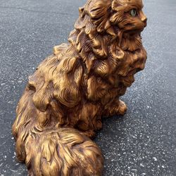 1966 Progressive Art Products, Orange Tabby Cat Statues Life-Size