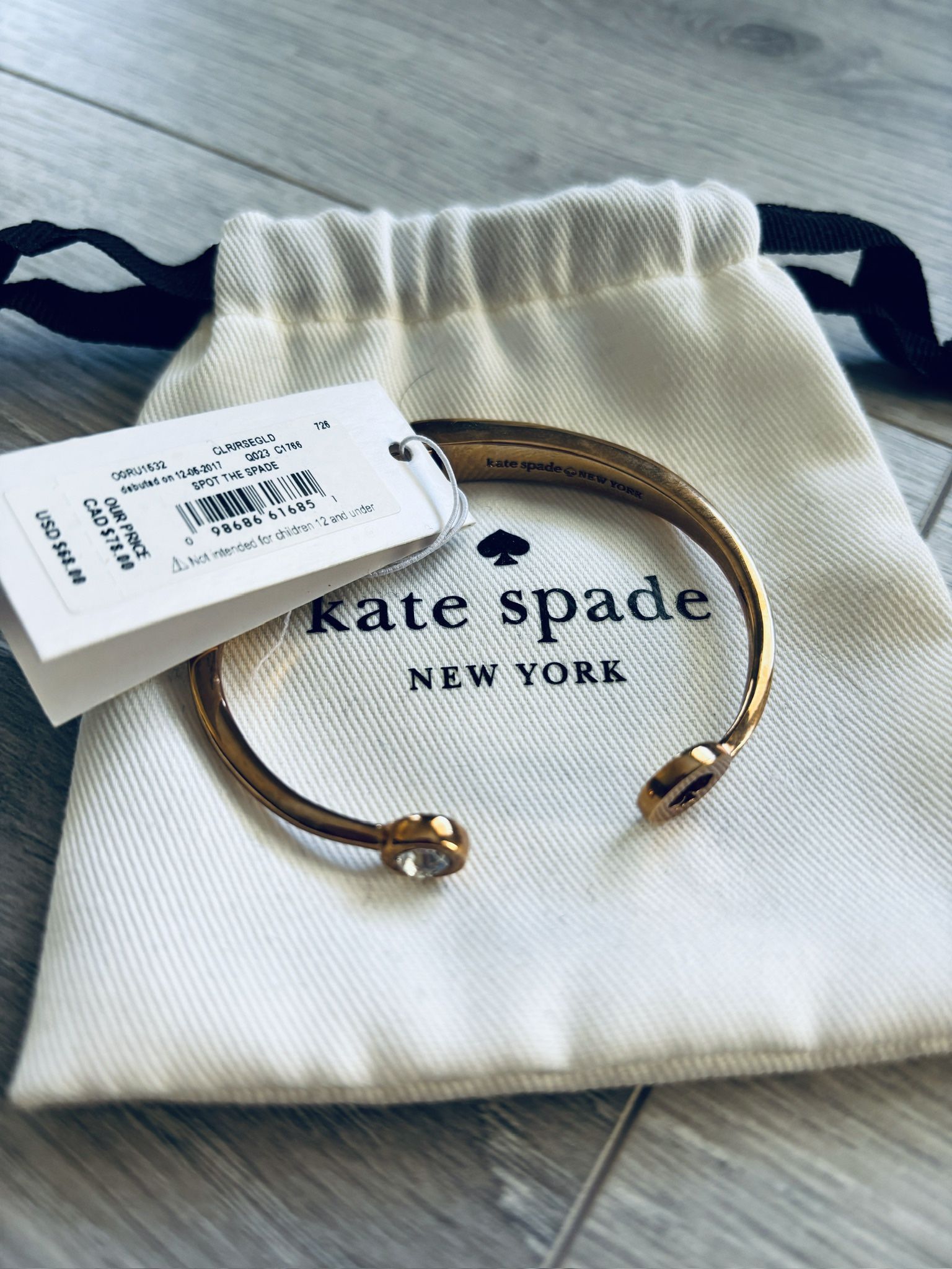 Kate Spade “spot the spade” bracelet