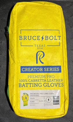 Bruce Bolt Coach Rac Batting Gloves AdultXL  Long Cuff Limited Edition!