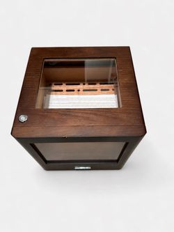 XIFEI Cedar Cigar Humidor Cabinet w/ Digital Hygrometer & Glass Door