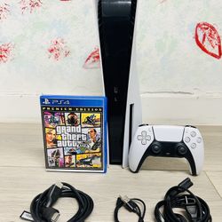 Sony Playstation 5 - 825GB Bonus 1 Game GTA V ( Used Very New )