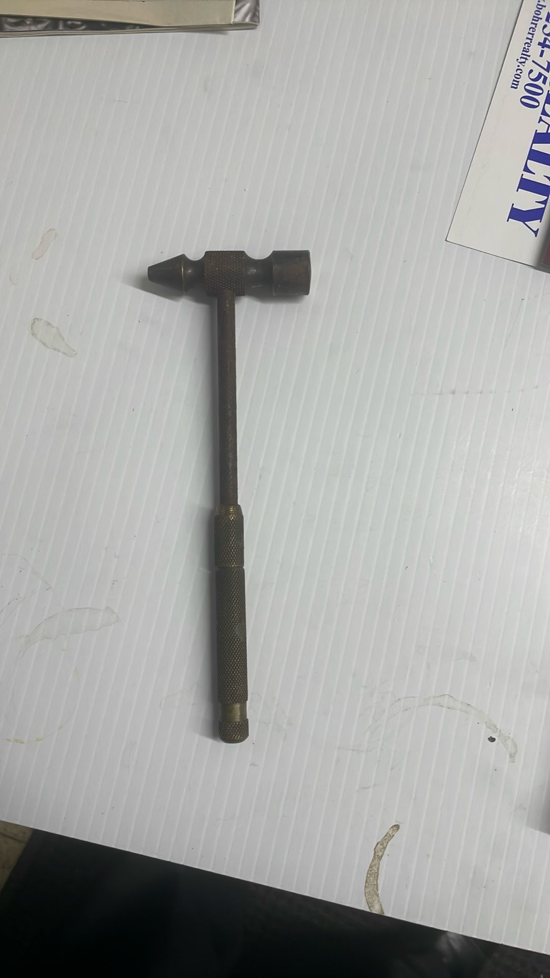 Brass Ball Peen Hammer Screwdriver Set Vintage