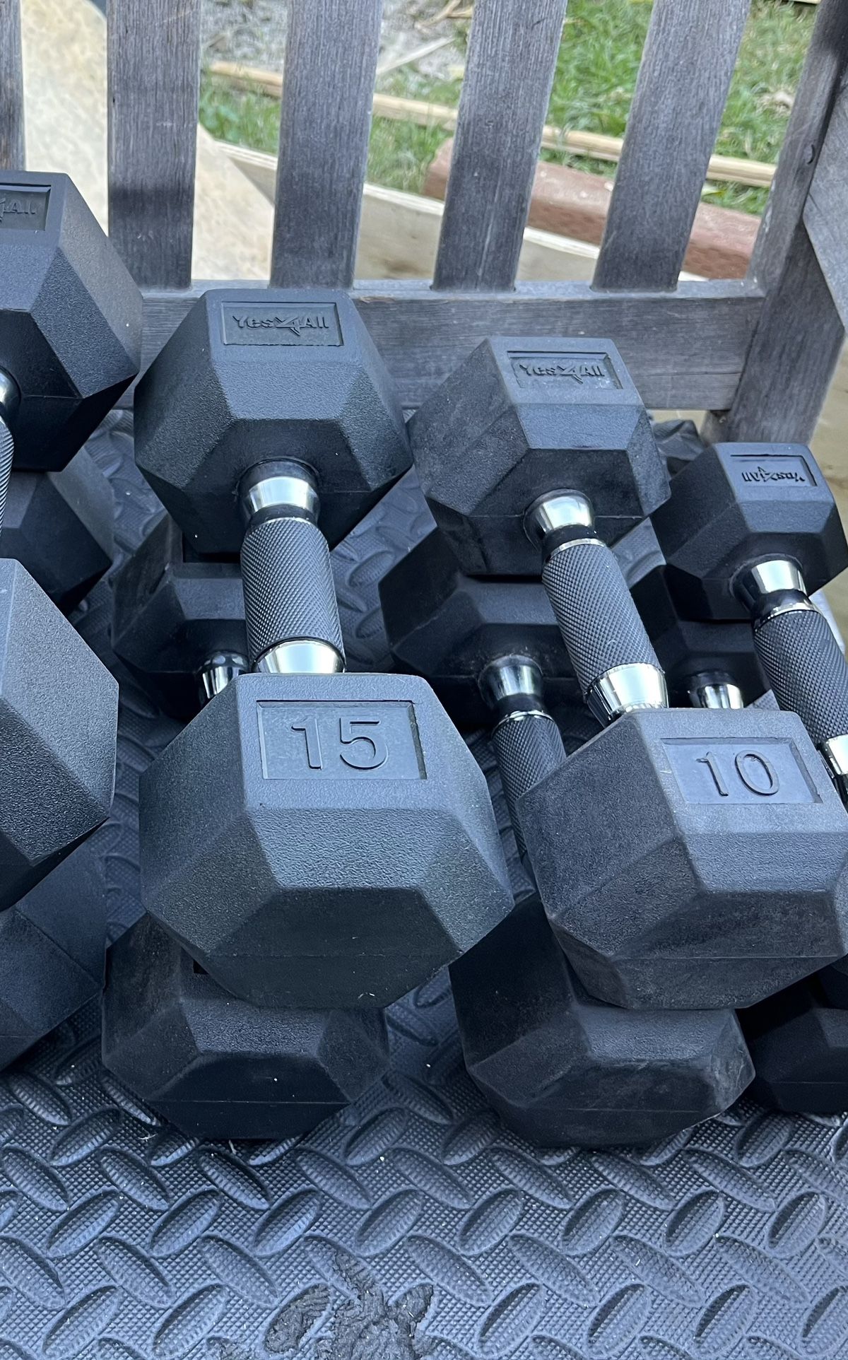 New 10&15lbs Pair Dumbbell