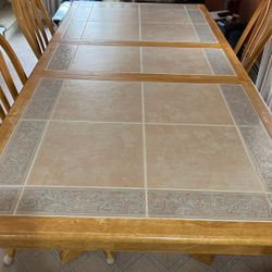 Kitchen Table With Center Leaf