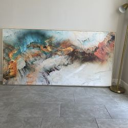 GOLD FRAMED ABSTRACT ART