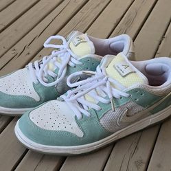 Nike SB Dunk Low Pro X April Shoes Sz 10.5, Turbo Green
