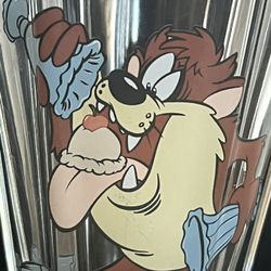 TAZMANIAN DEVIL ICE CREAM/ICE CREAM FLOAT GLASS - 7 INCH - LIKE NEW