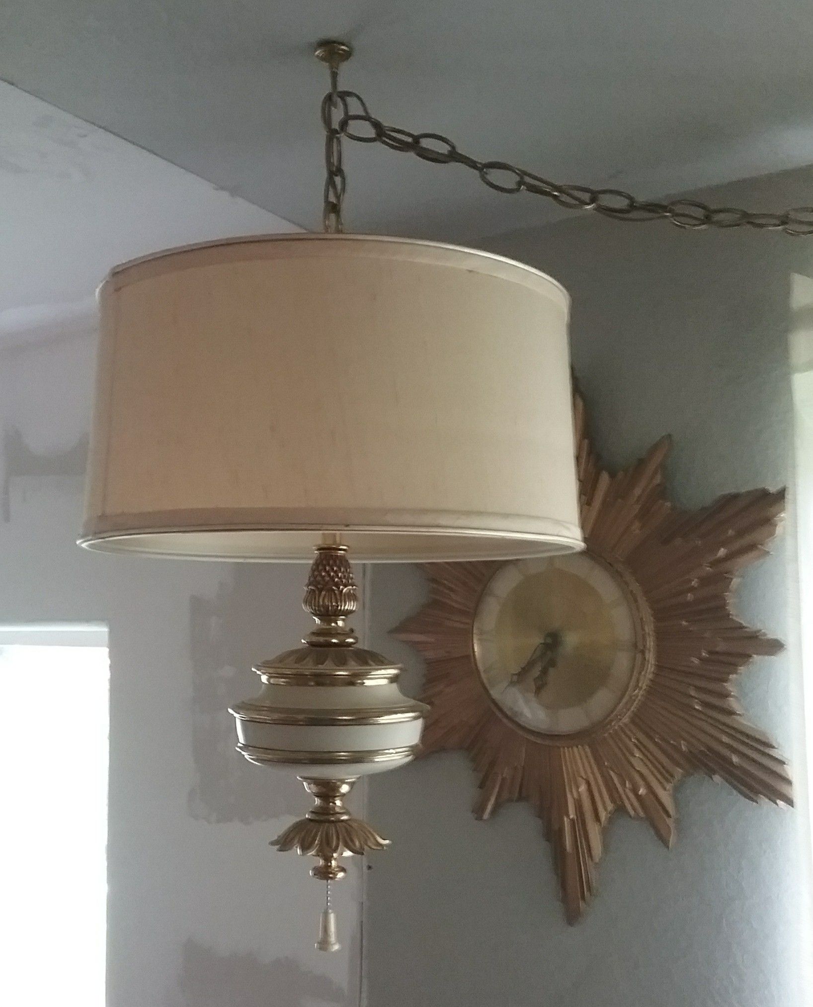 Excellent PAIR of Vintage STIFFEL Hanging Lamps High-End Mid-Century