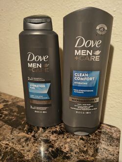 Dove Men Care Body Wash And 2 In 1 Shampoo Conditioner 