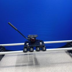 Glide Gear Video Camera Slider with Roller Dolly, tripod head included.