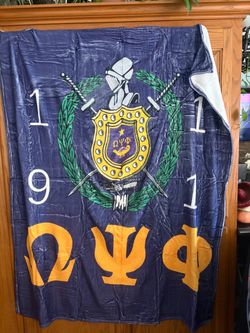 Omega Psi Phi Fraternity Throw Blanket