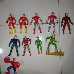 Vintage 90s 00s Marvel Lot Of 10 LOOSE Figures Toy Biz