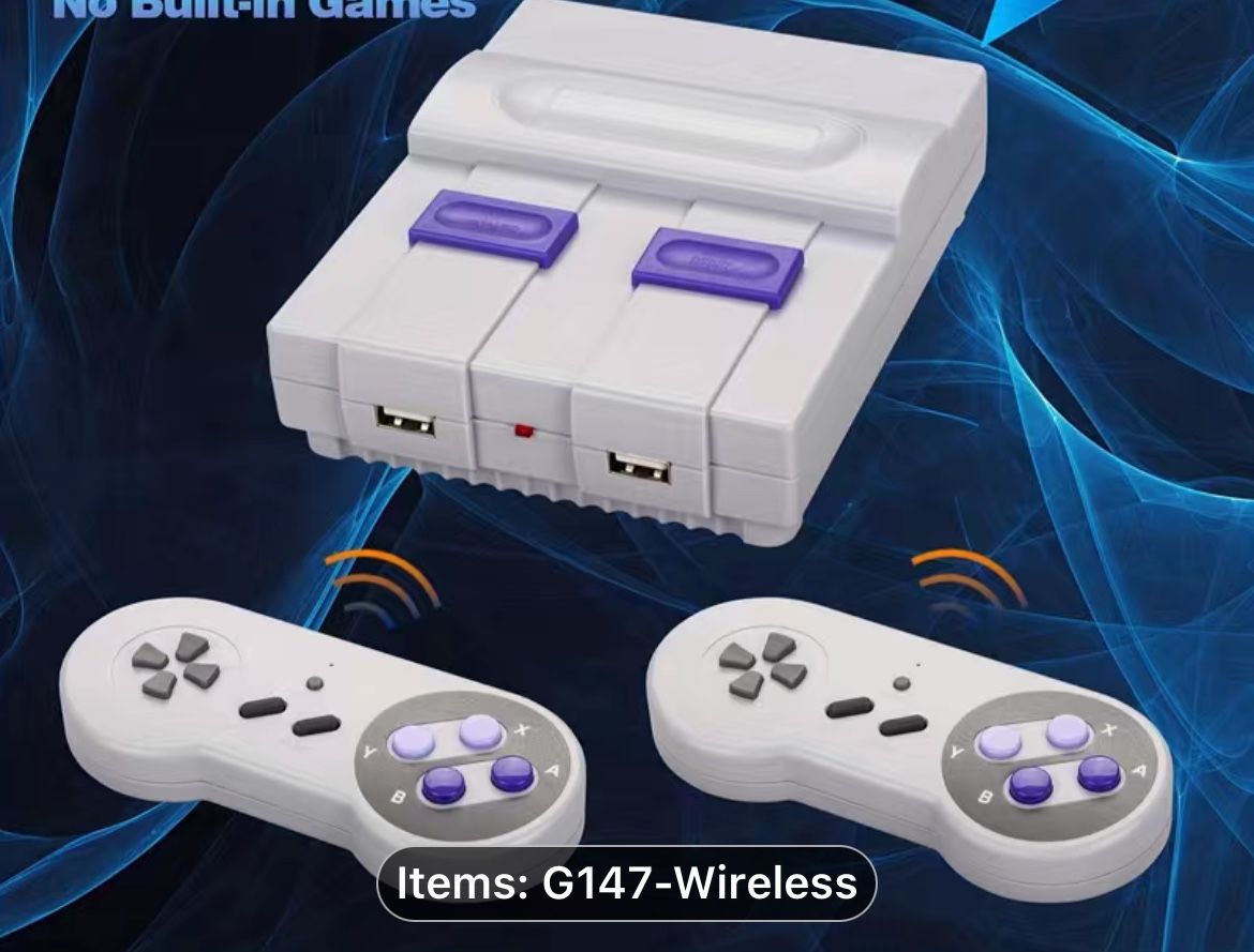 2.4G Wireless USB Dual 8 Bit Retro Classics TV Video AV Output Plug&Play Handheld Game Console, Electronics Mini Game Station Kids Gift Toy(Support Mu