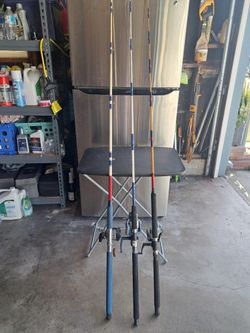FISHING RODS AND REELS