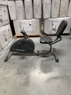 Recumbent bike with tension adjust for resistance “new “