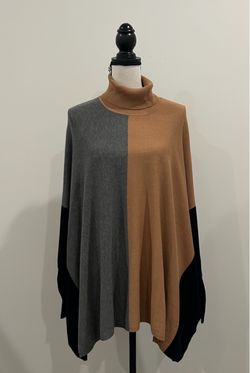Alfani Turtleneck Sweater Poncho