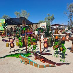 Metal Yard Art 🌵Imports🌺POTTERY🌻(READ DESCRIPTION❗️) RETAIL* WHOLESALE🔥