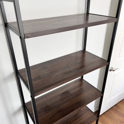 72” 5 Shelf Ladder Bookshelf 
