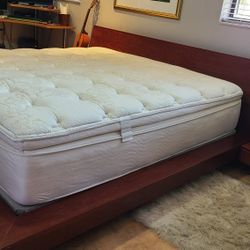 King Bed Mattress & Nightstands