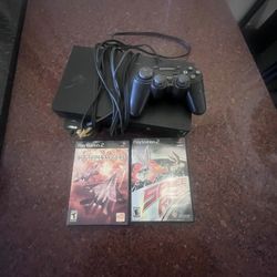 PS2 Fat W Games And One Control