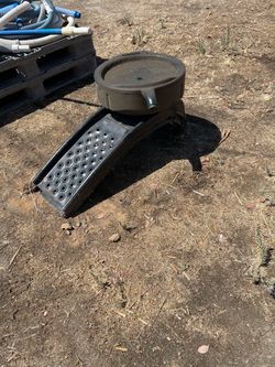 Vehicle ramps & oil change pan