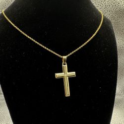 14k Gold Cross Pendant