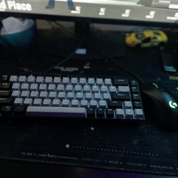 gaming Mouse And Keyboard With Blue Switches 