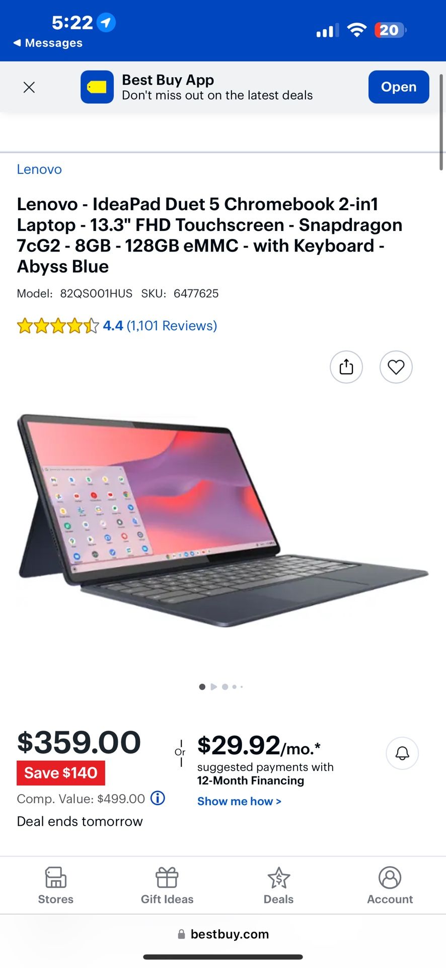 Duet 5 Chromebook os