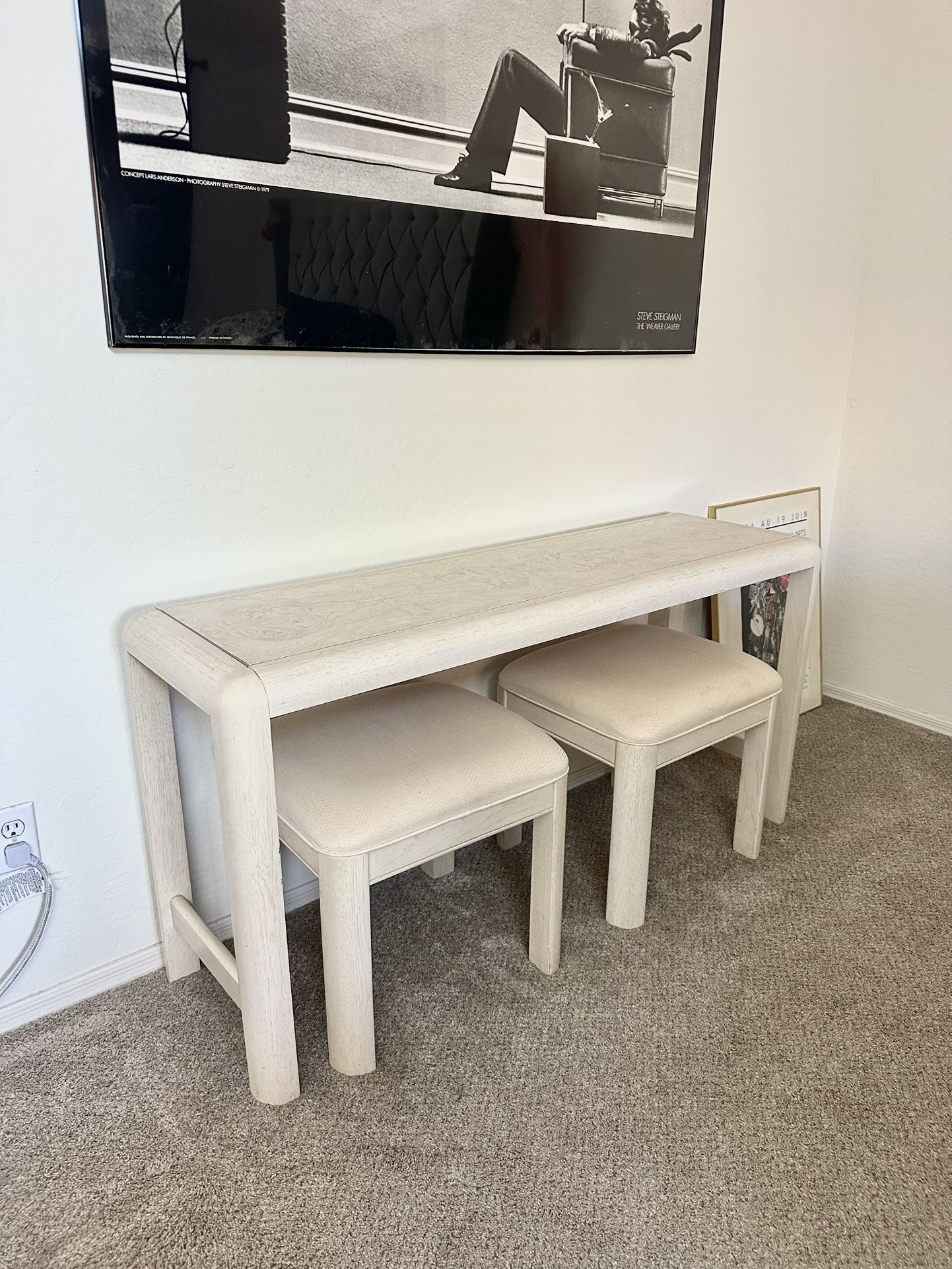 Console Table & Stool Set